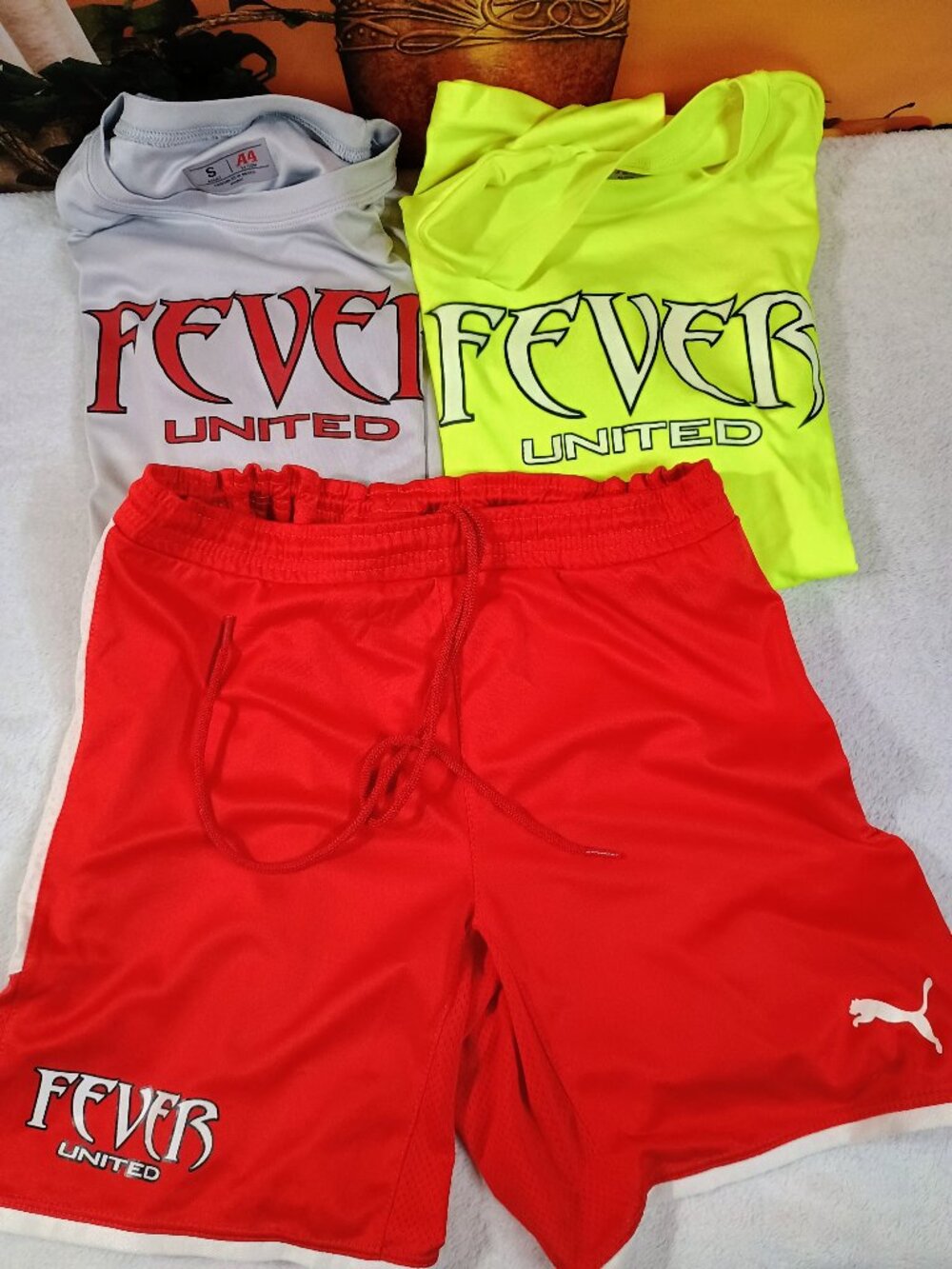 VGUC Bundle-3pc Puma & A4 Fever United Soccer Club Training Jerseys & Short Set